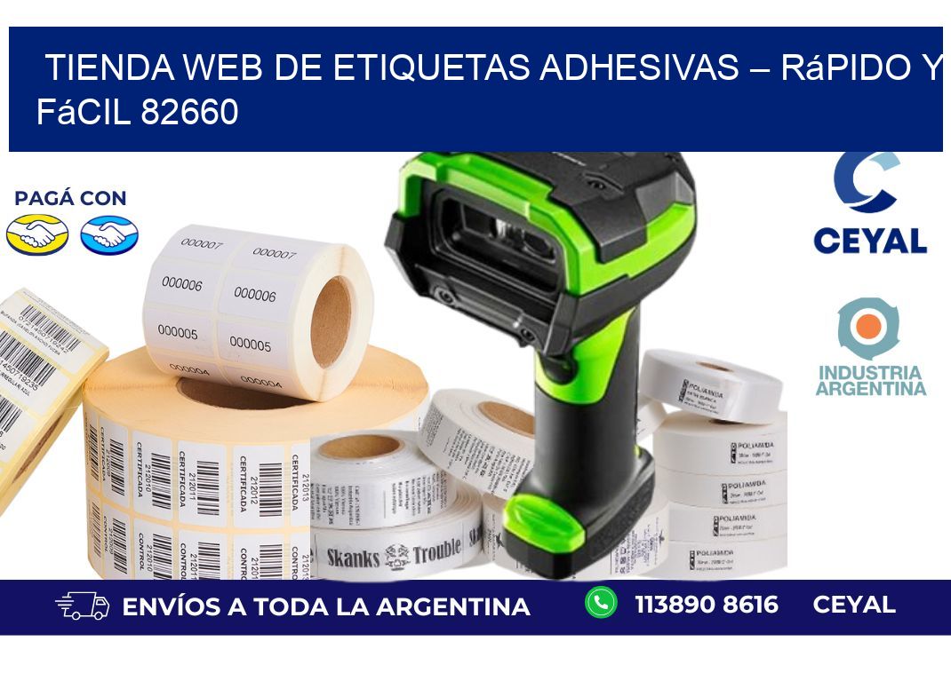 Tienda Web de Etiquetas Adhesivas – Rápido y Fácil 82660