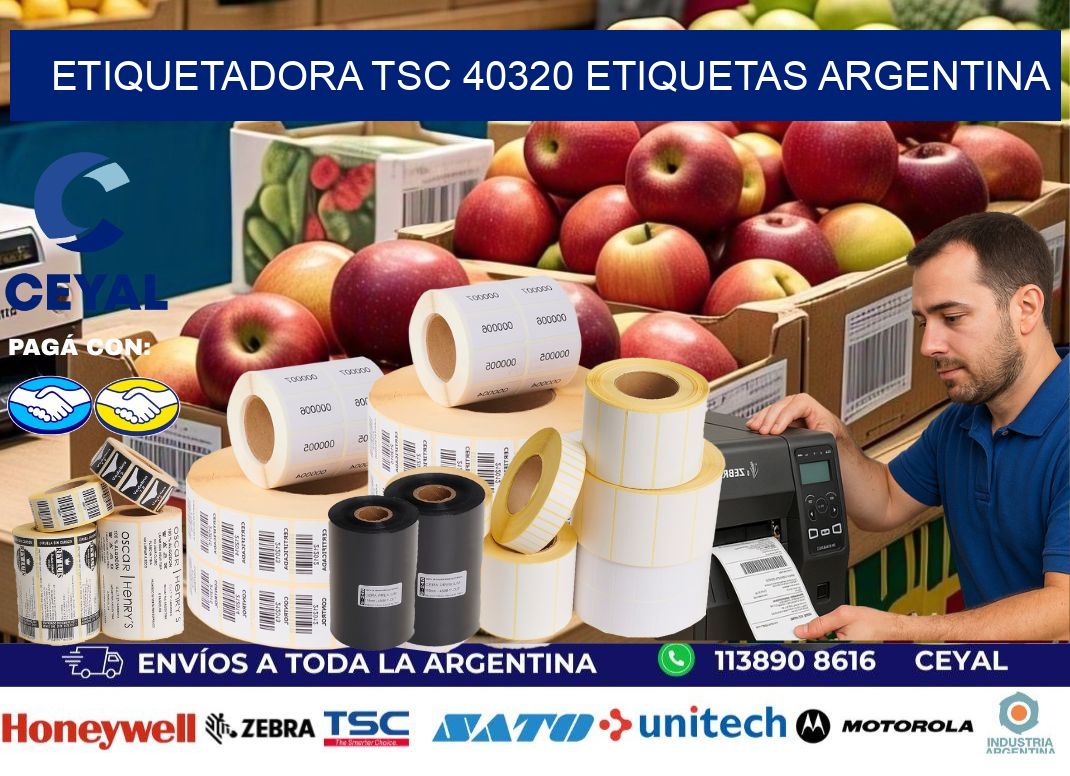 etiquetadora tsc 40320 etiquetas argentina