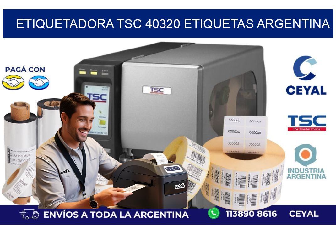 etiquetadora tsc 40320 etiquetas argentina
