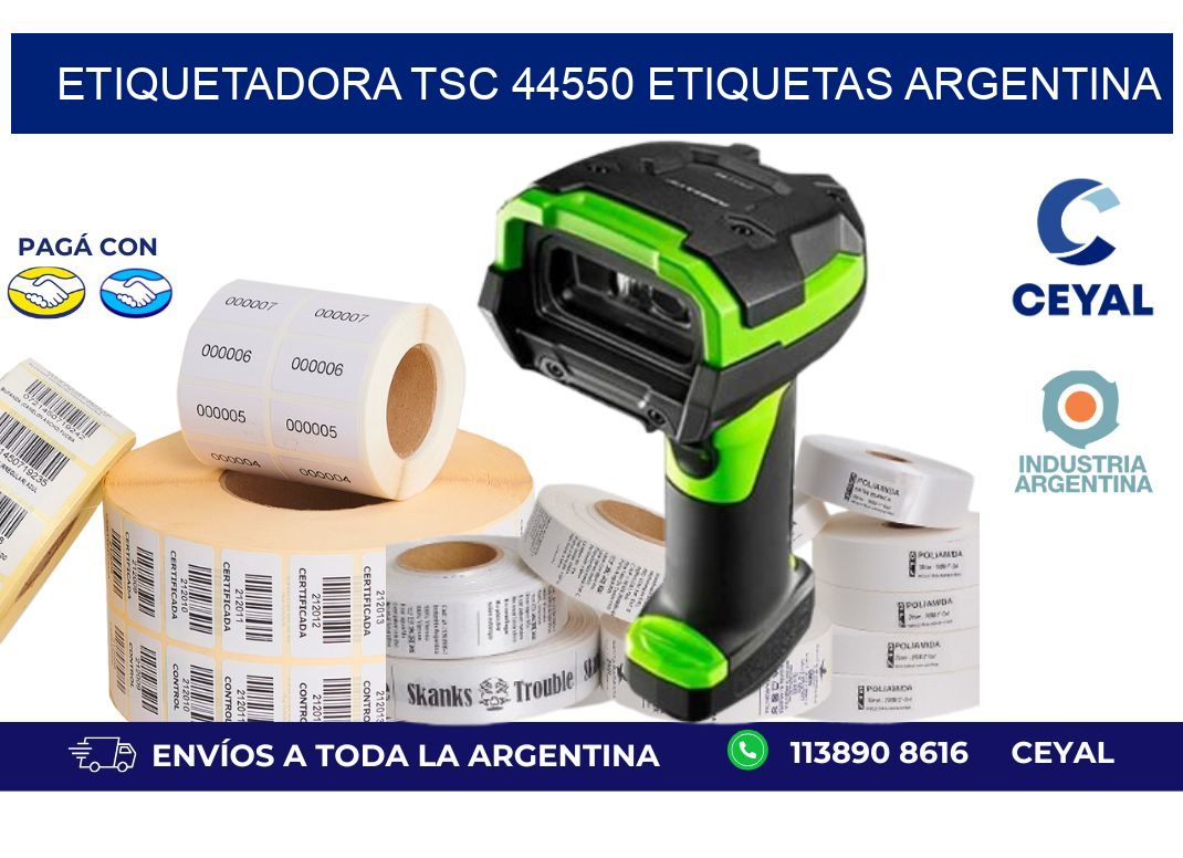 etiquetadora tsc 44550 etiquetas argentina