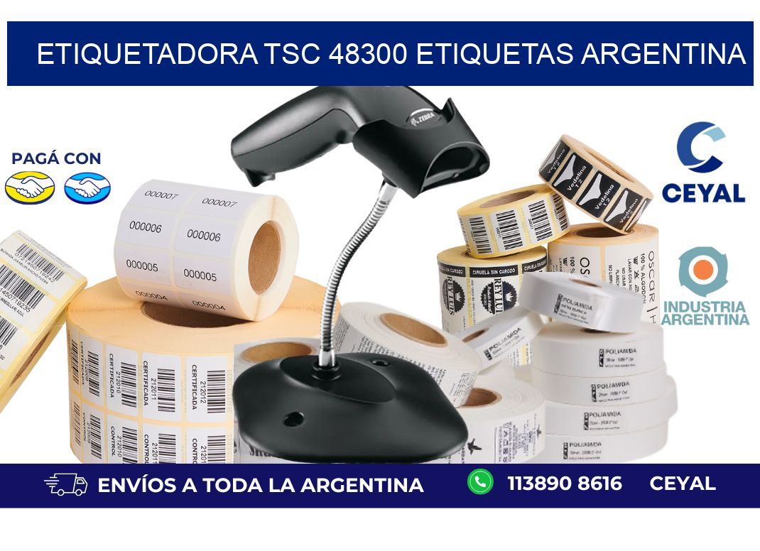 etiquetadora tsc 48300 etiquetas argentina