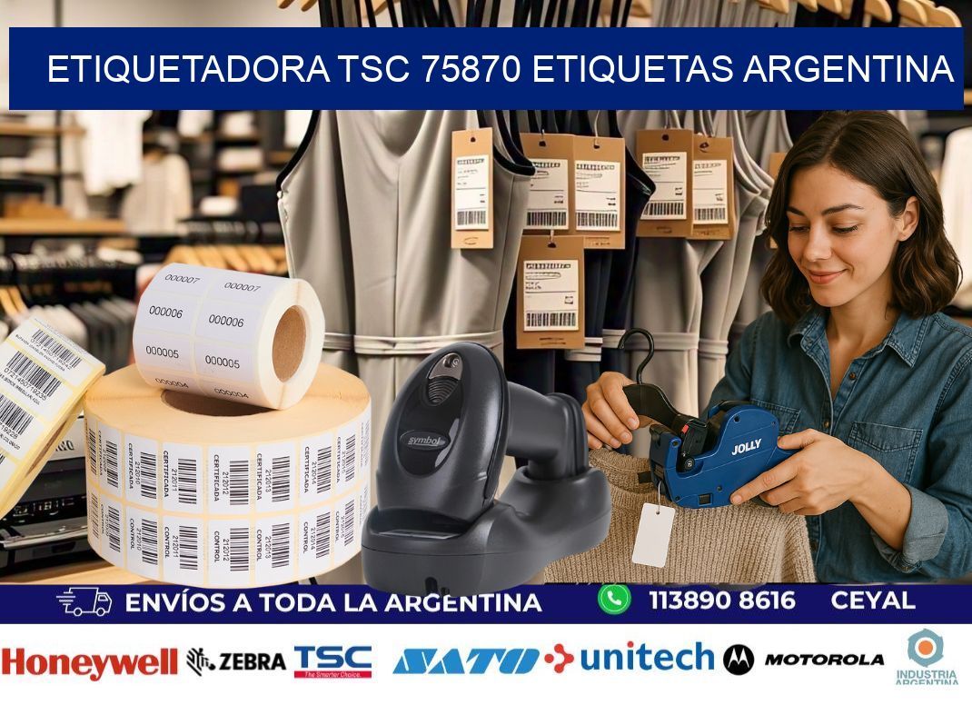 etiquetadora tsc 75870 etiquetas argentina