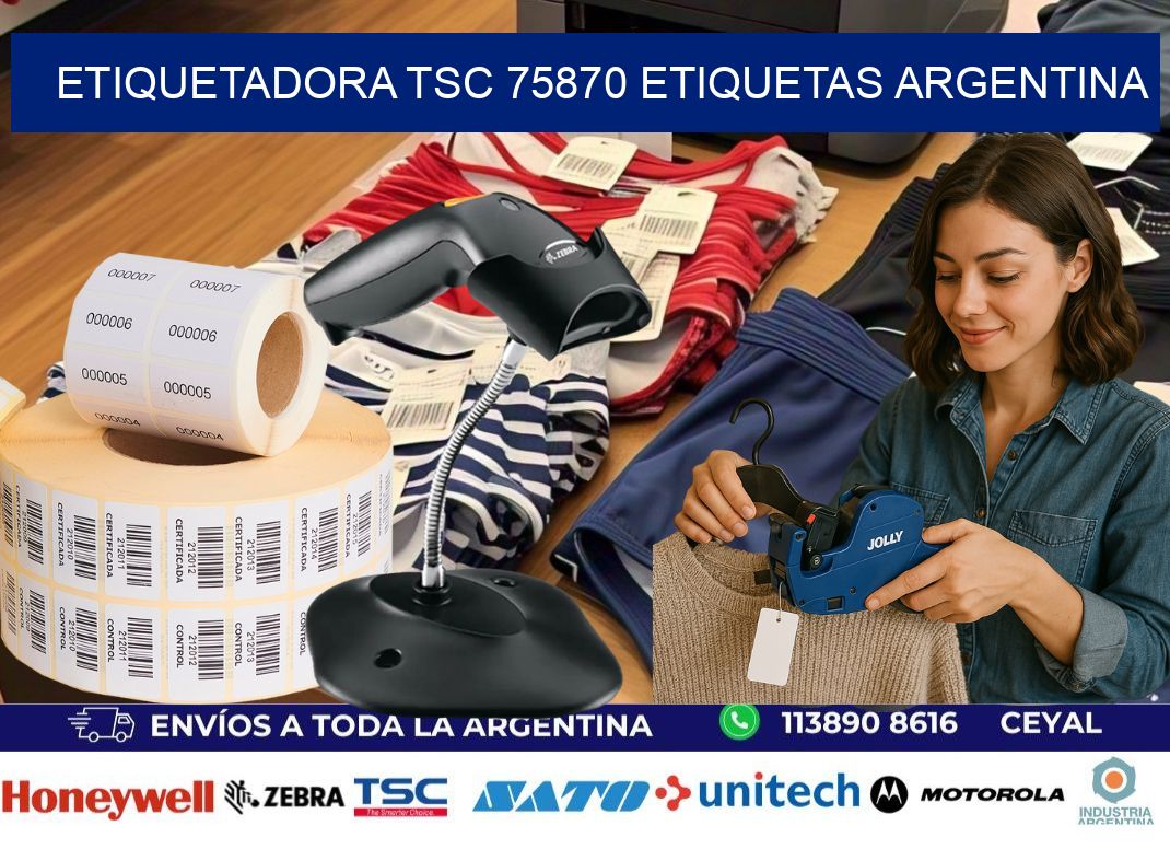 etiquetadora tsc 75870 etiquetas argentina