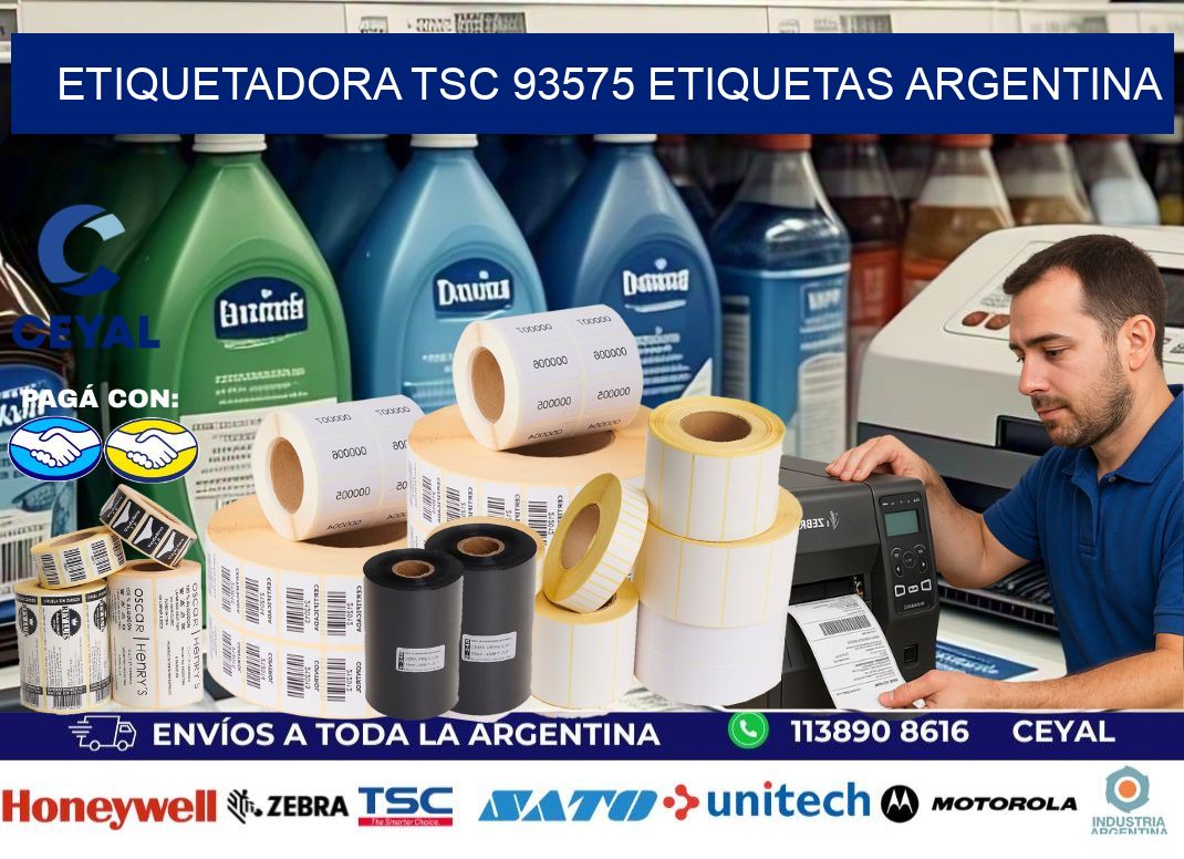 etiquetadora tsc 93575 etiquetas argentina