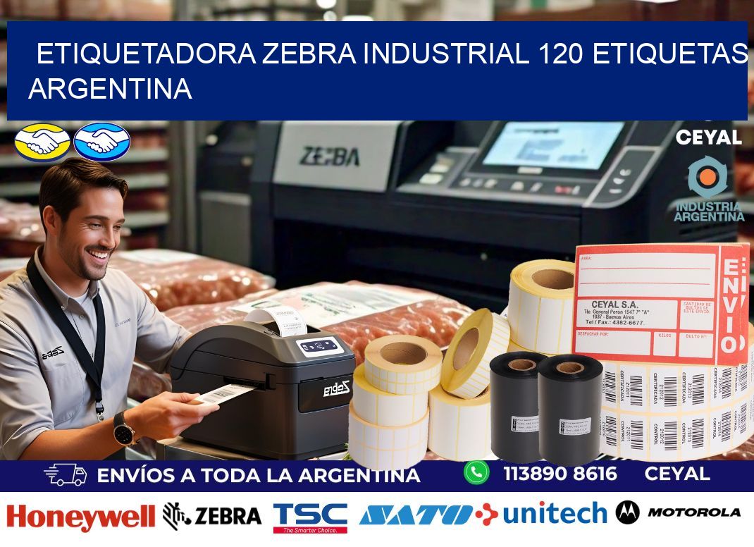 etiquetadora zebra industrial 120 etiquetas argentina
