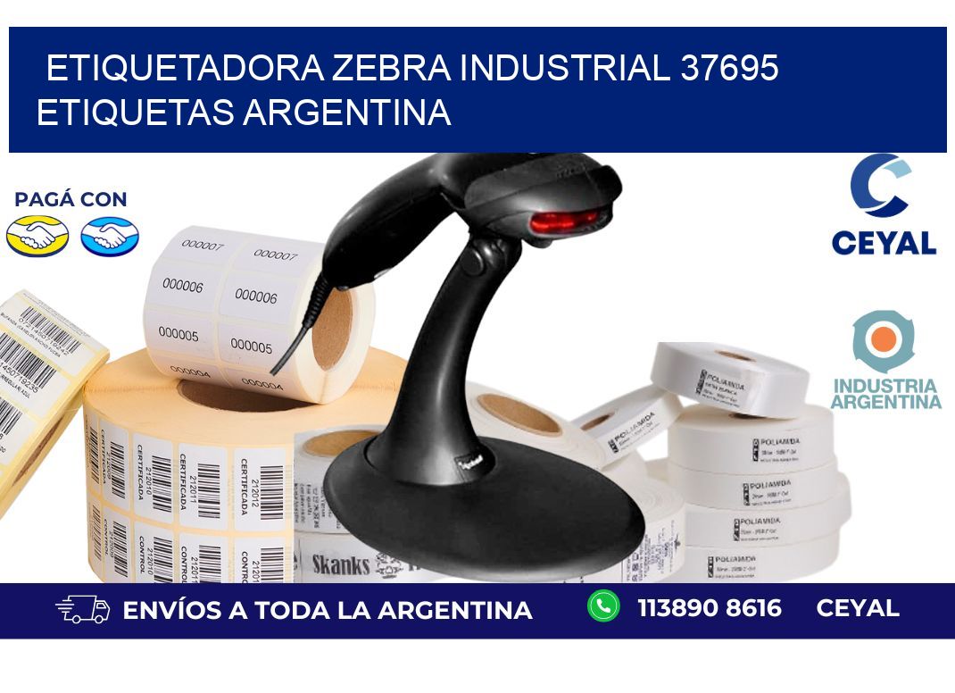 etiquetadora zebra industrial 37695 etiquetas argentina