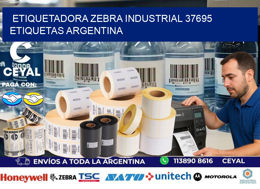 etiquetadora zebra industrial 37695 etiquetas argentina