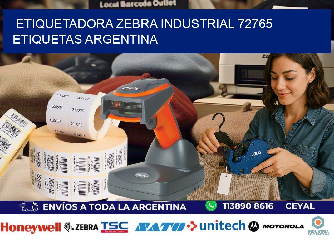 etiquetadora zebra industrial 72765 etiquetas argentina