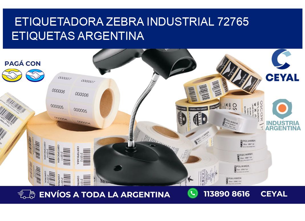 etiquetadora zebra industrial 72765 etiquetas argentina