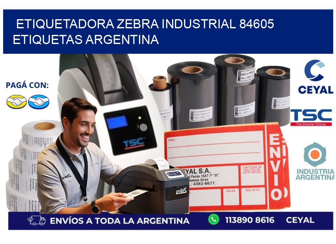 etiquetadora zebra industrial 84605 etiquetas argentina