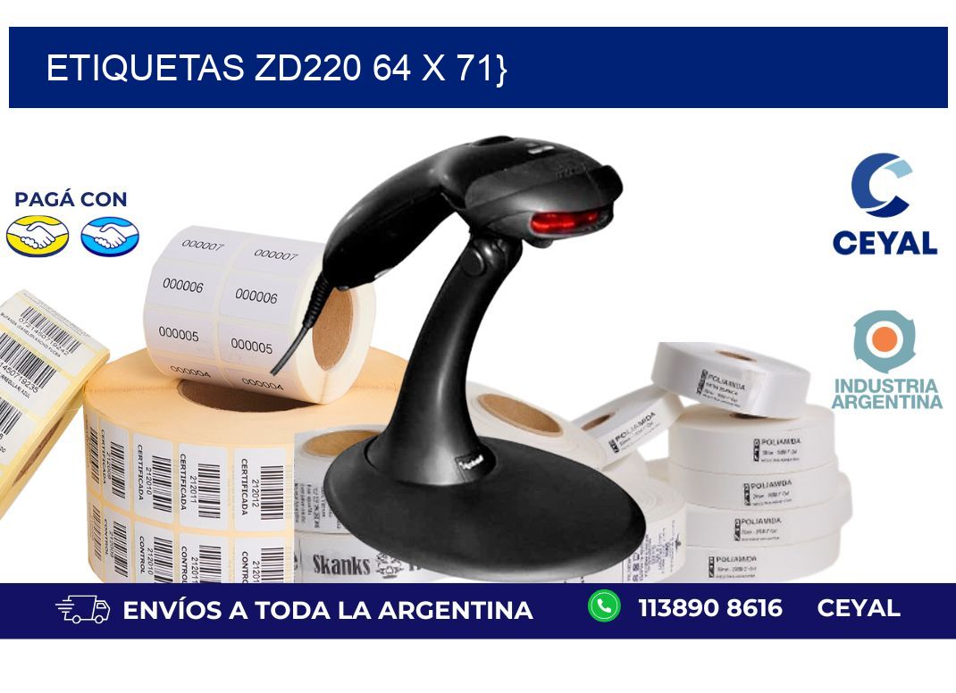 etiquetas zd220 64 x 71}