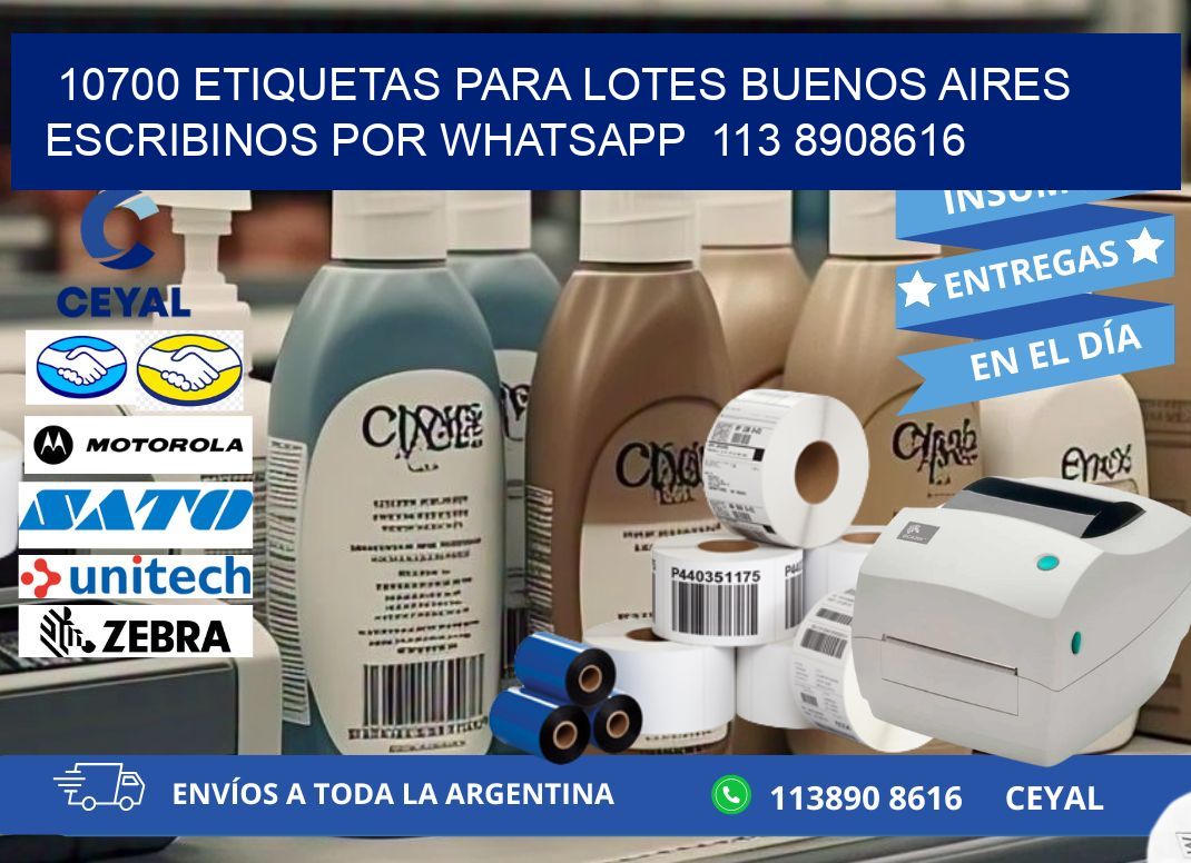 10700 ETIQUETAS PARA LOTES BUENOS AIRES ESCRIBINOS POR WHATSAPP  113 8908616