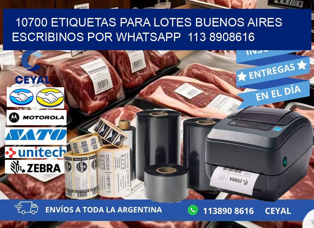 10700 ETIQUETAS PARA LOTES BUENOS AIRES ESCRIBINOS POR WHATSAPP  113 8908616