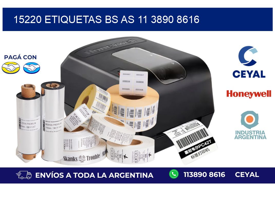 15220 ETIQUETAS BS AS 11 3890 8616