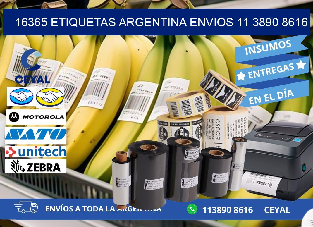 16365 ETIQUETAS ARGENTINA ENVIOS 11 3890 8616