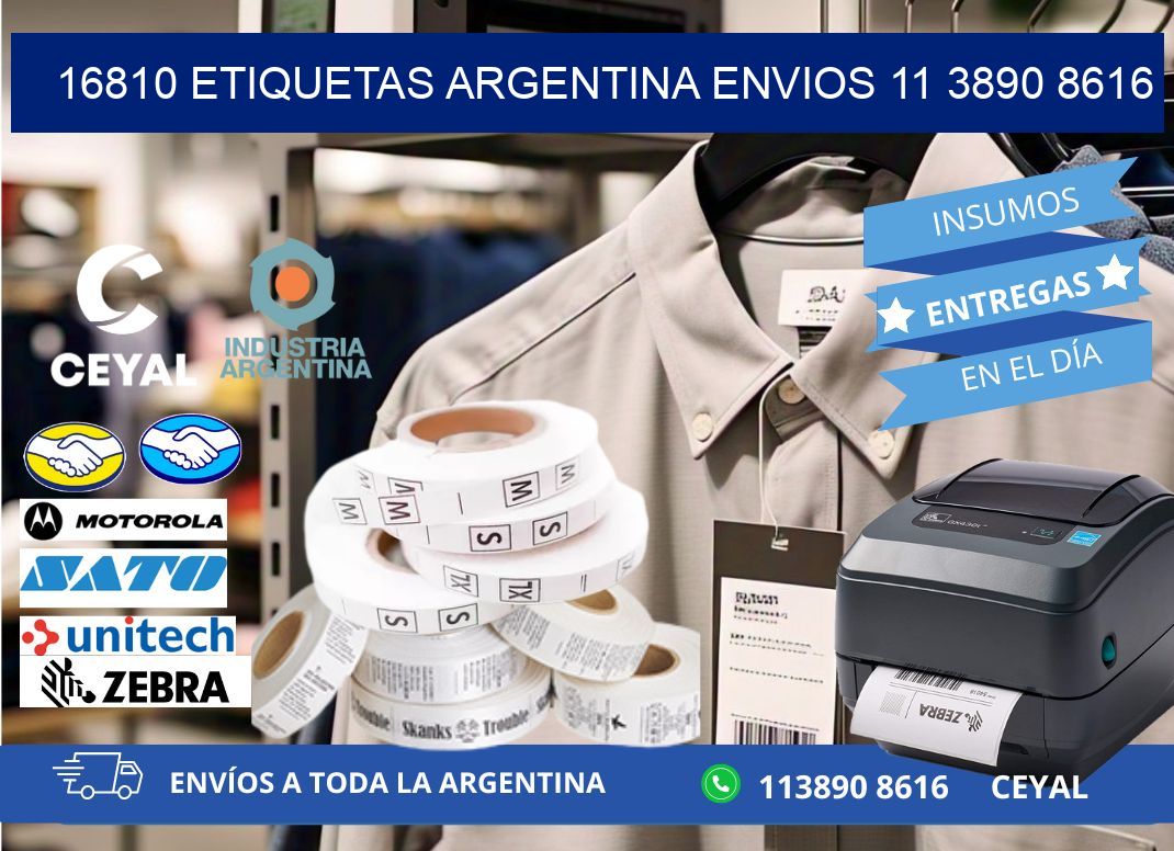 16810 ETIQUETAS ARGENTINA ENVIOS 11 3890 8616