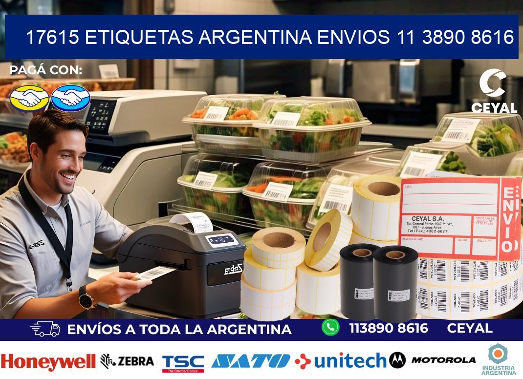 17615 ETIQUETAS ARGENTINA ENVIOS 11 3890 8616