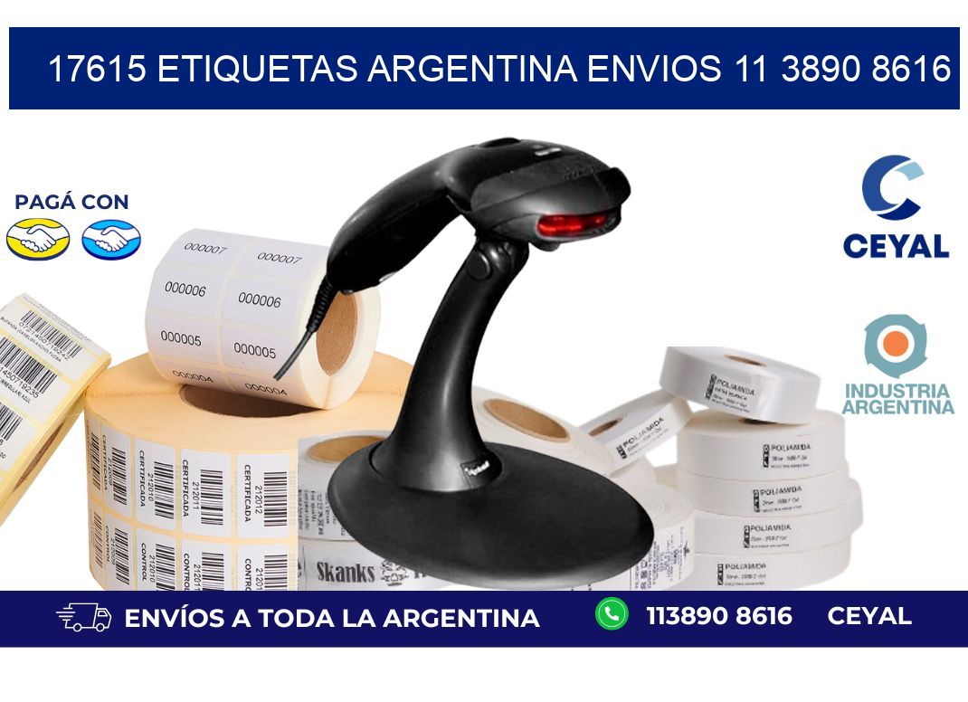 17615 ETIQUETAS ARGENTINA ENVIOS 11 3890 8616
