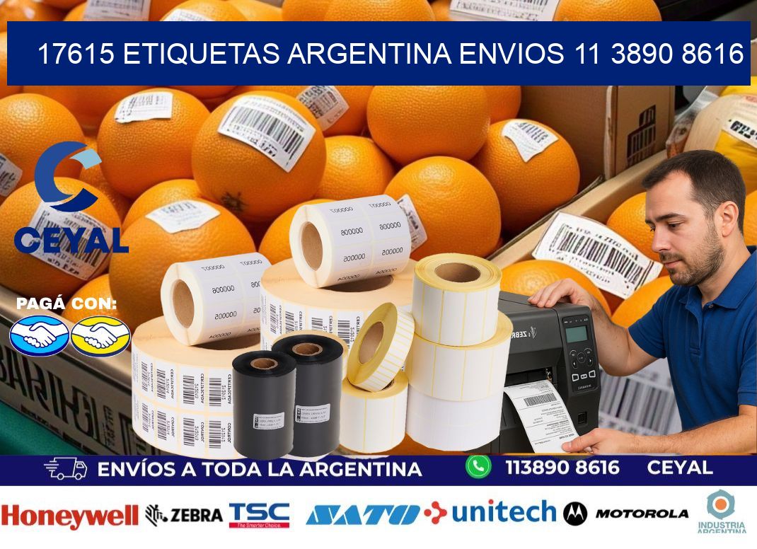 17615 ETIQUETAS ARGENTINA ENVIOS 11 3890 8616
