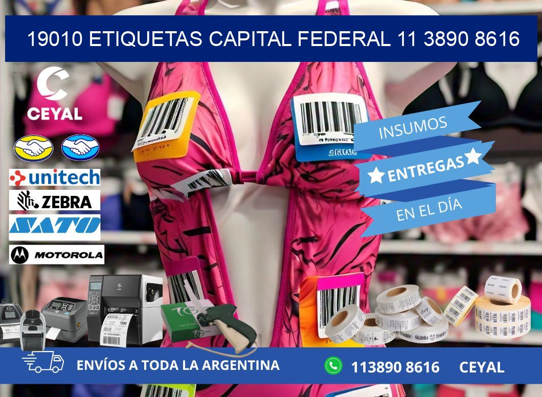 19010 ETIQUETAS CAPITAL FEDERAL 11 3890 8616