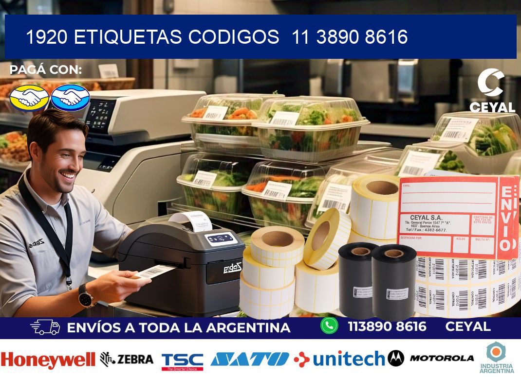 1920 ETIQUETAS CODIGOS  11 3890 8616