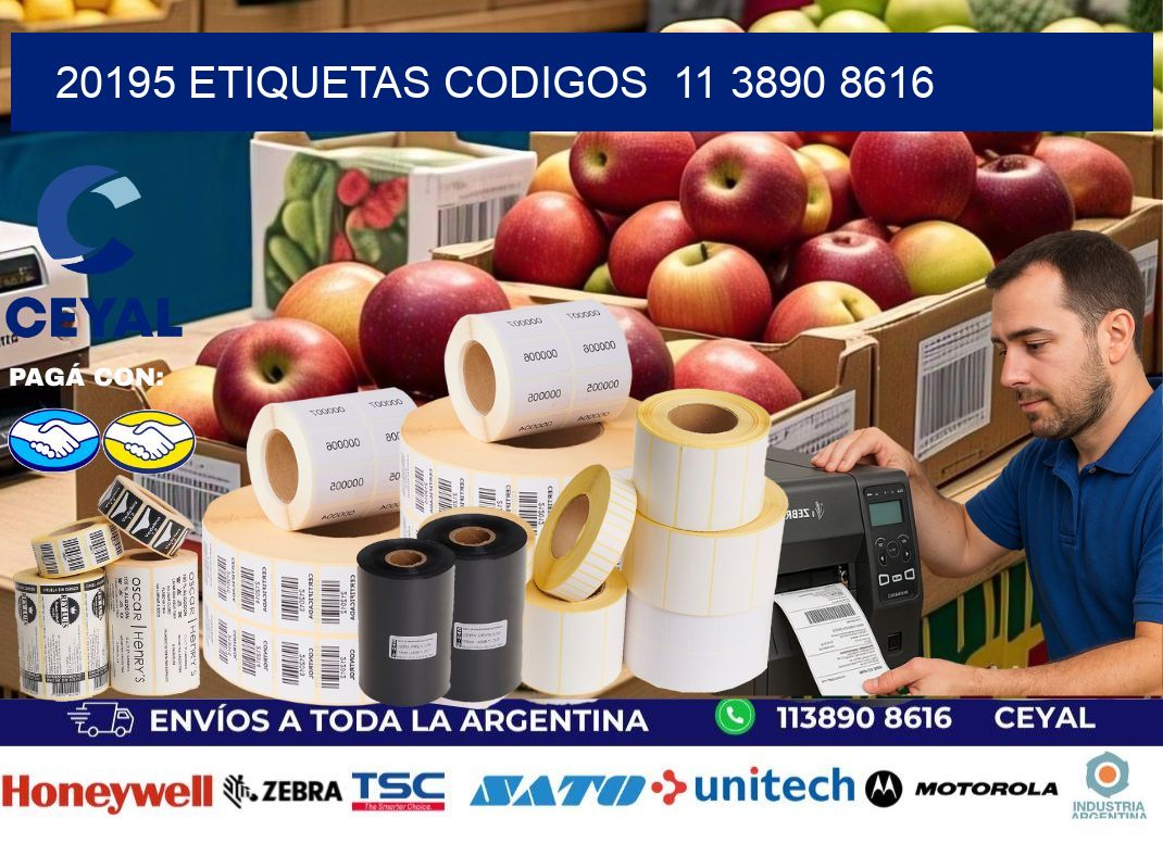 20195 ETIQUETAS CODIGOS  11 3890 8616