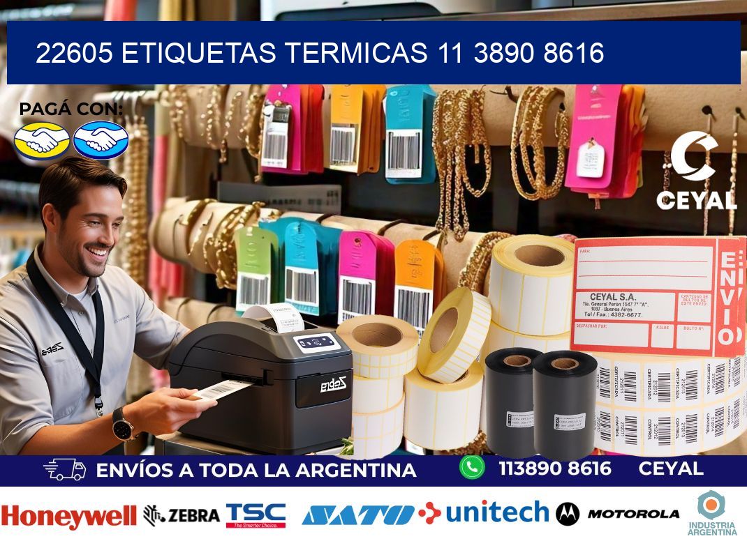 22605 ETIQUETAS TERMICAS 11 3890 8616