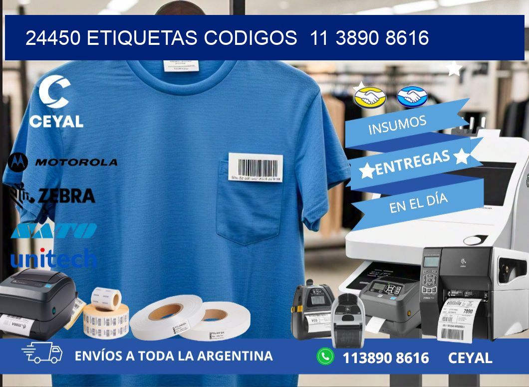 24450 ETIQUETAS CODIGOS  11 3890 8616