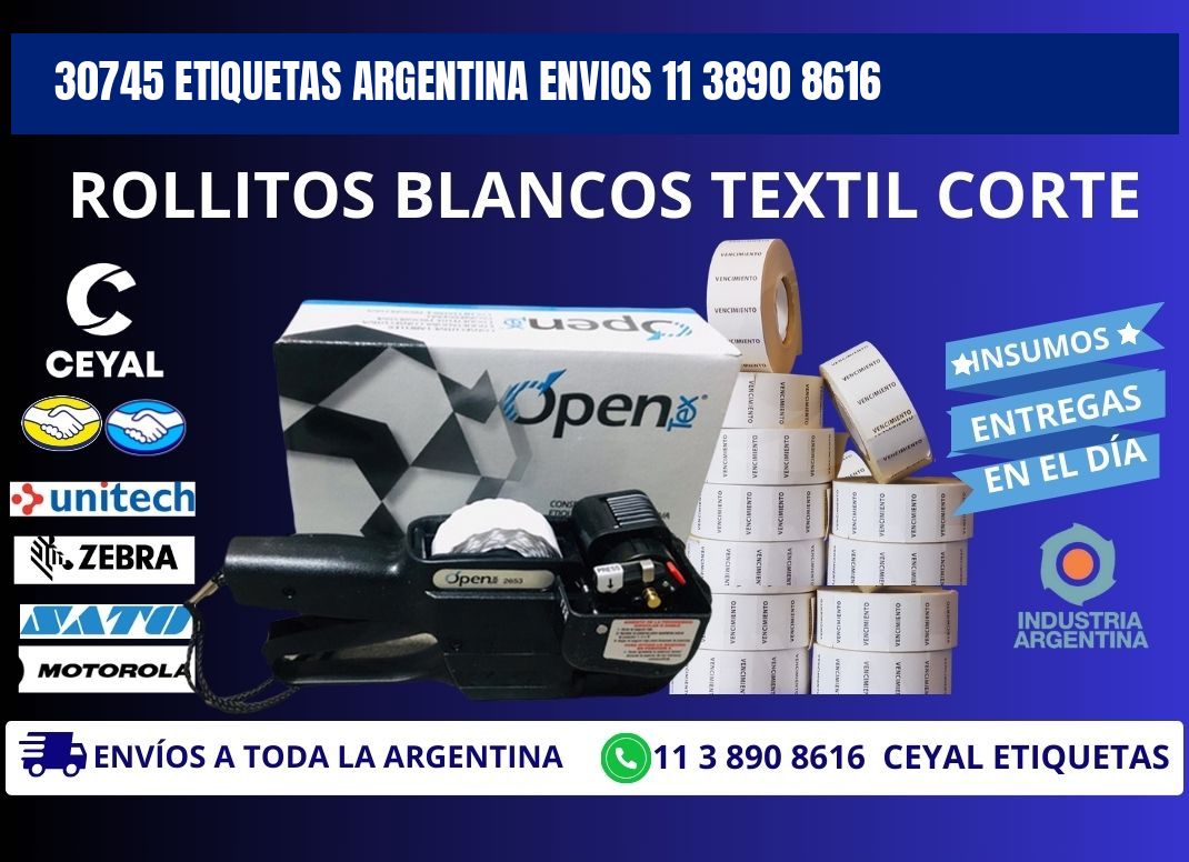 30745 ETIQUETAS ARGENTINA ENVIOS 11 3890 8616