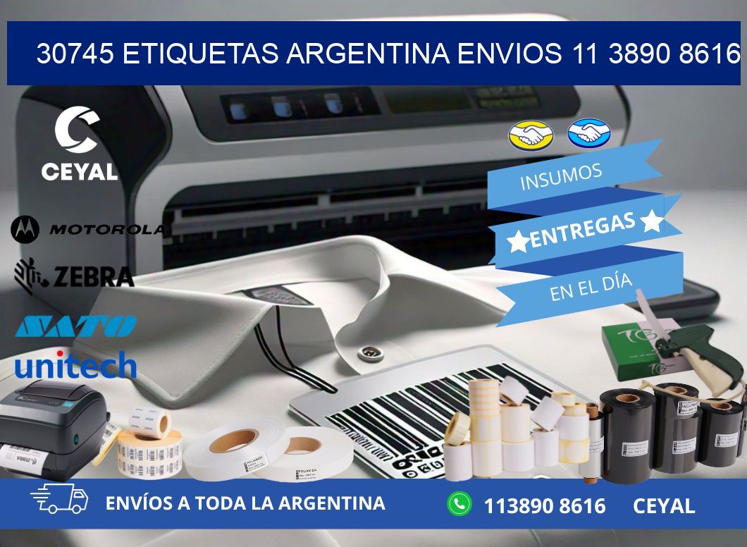 30745 ETIQUETAS ARGENTINA ENVIOS 11 3890 8616