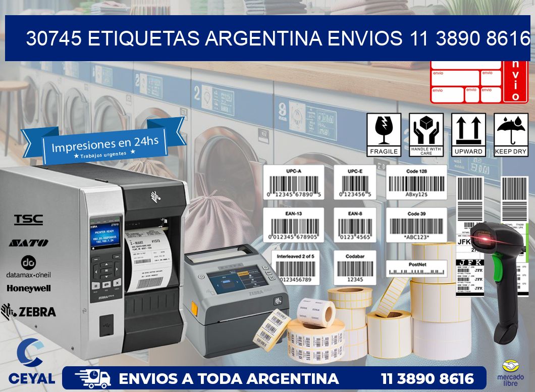 30745 ETIQUETAS ARGENTINA ENVIOS 11 3890 8616