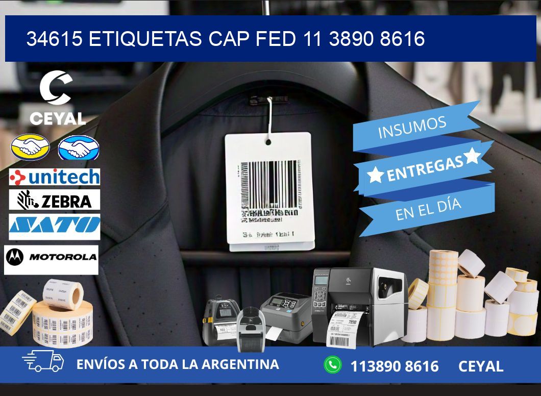 34615 ETIQUETAS CAP FED 11 3890 8616