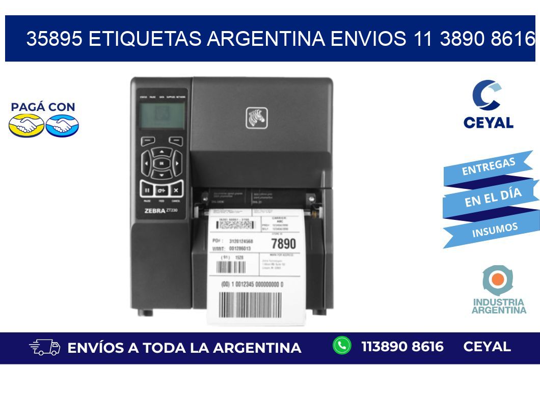 35895 ETIQUETAS ARGENTINA ENVIOS 11 3890 8616
