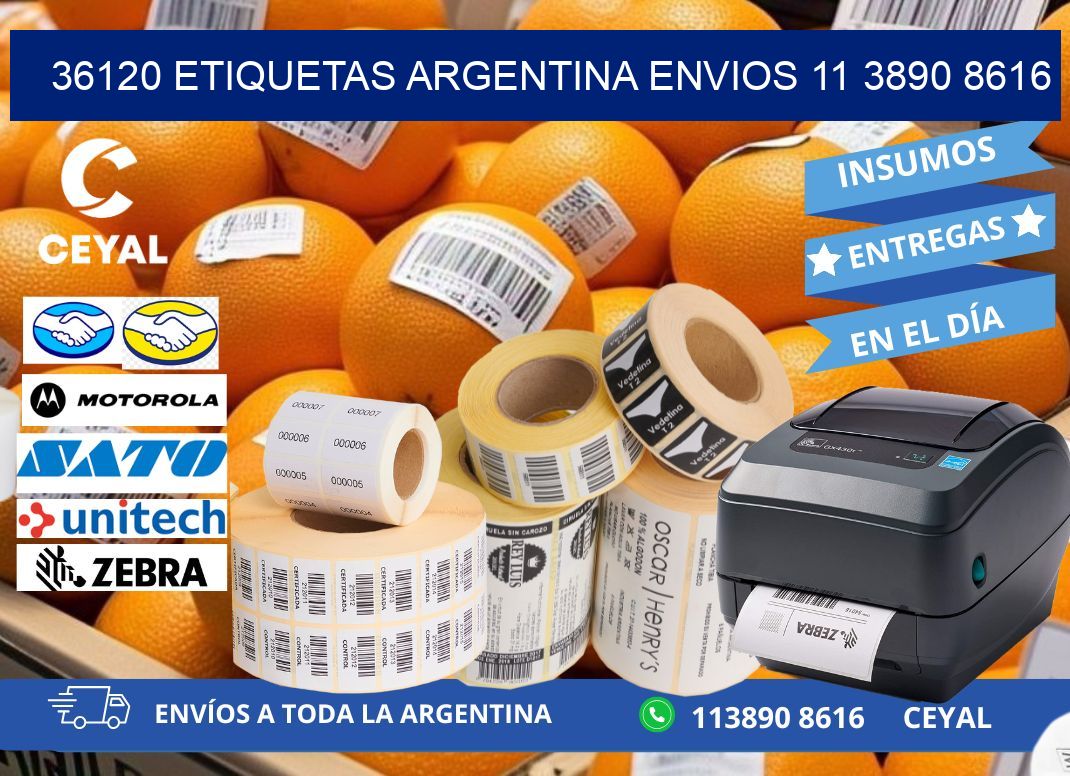 36120 ETIQUETAS ARGENTINA ENVIOS 11 3890 8616
