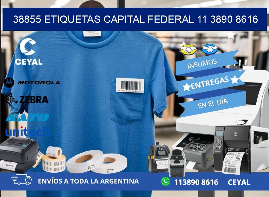 38855 ETIQUETAS CAPITAL FEDERAL 11 3890 8616