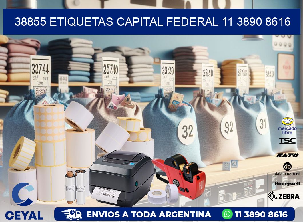 38855 ETIQUETAS CAPITAL FEDERAL 11 3890 8616