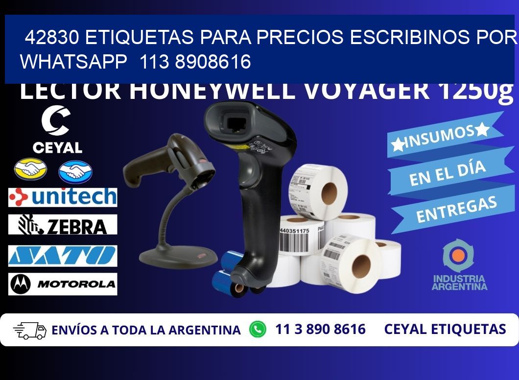 42830 ETIQUETAS PARA PRECIOS ESCRIBINOS POR WHATSAPP  113 8908616