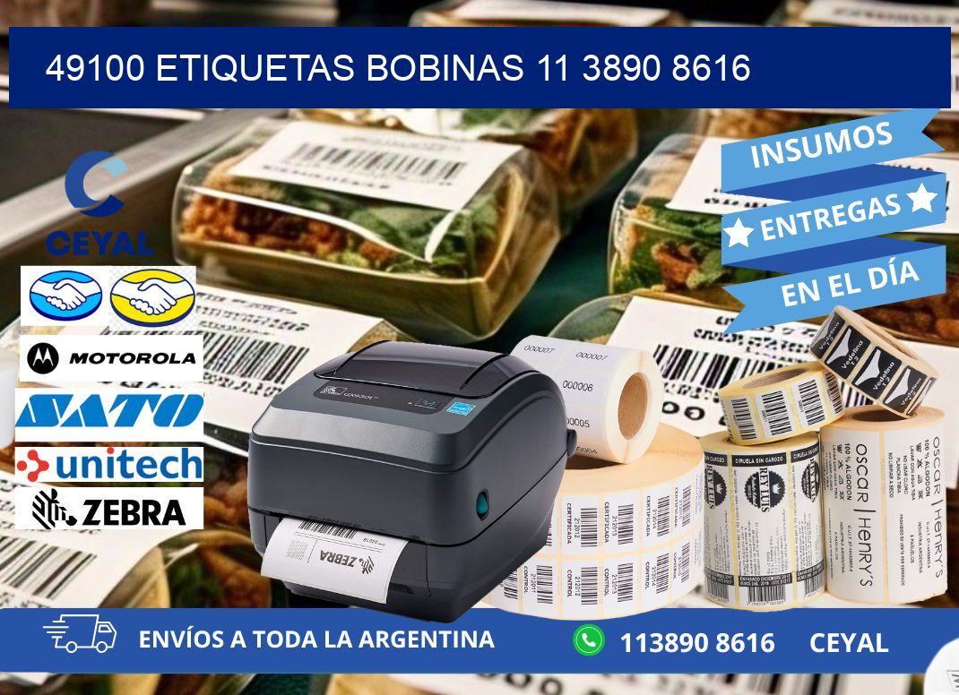 49100 ETIQUETAS BOBINAS 11 3890 8616
