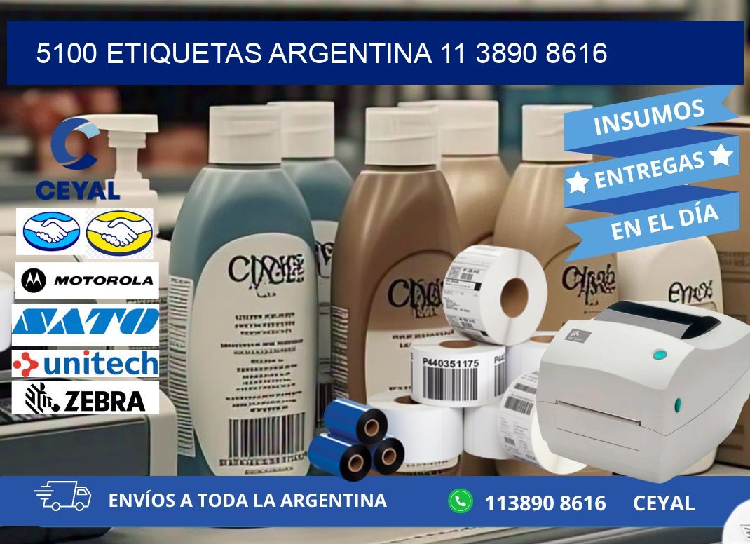 5100 ETIQUETAS ARGENTINA 11 3890 8616