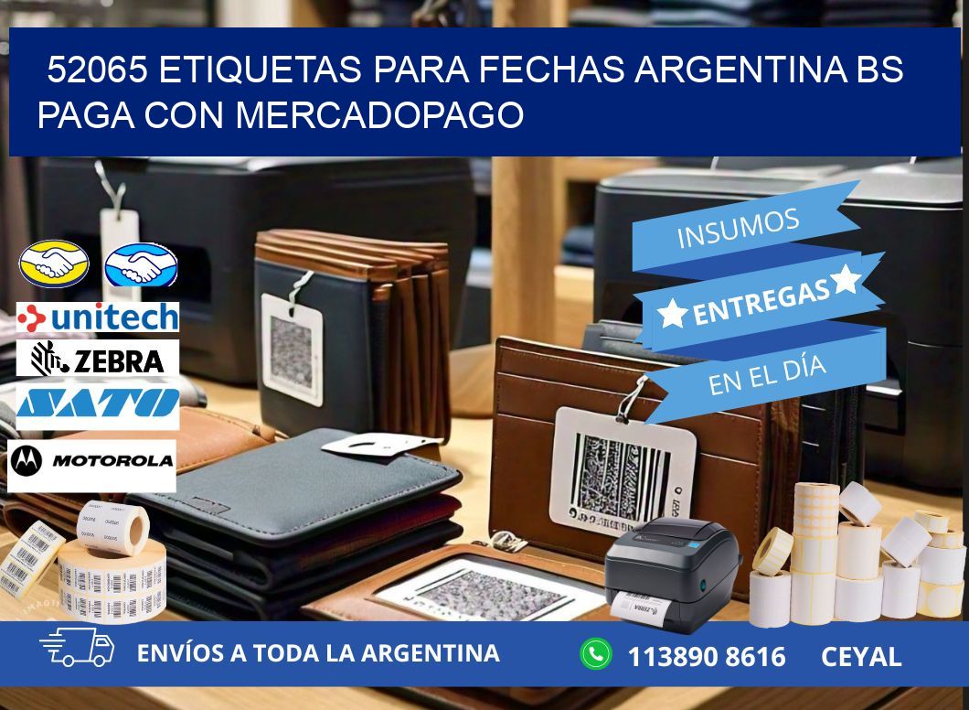 52065 ETIQUETAS PARA FECHAS ARGENTINA BS PAGA CON MERCADOPAGO