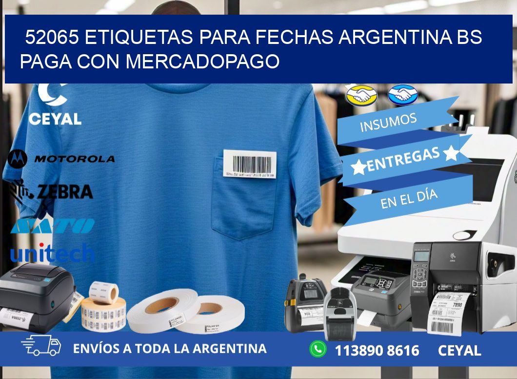52065 ETIQUETAS PARA FECHAS ARGENTINA BS PAGA CON MERCADOPAGO