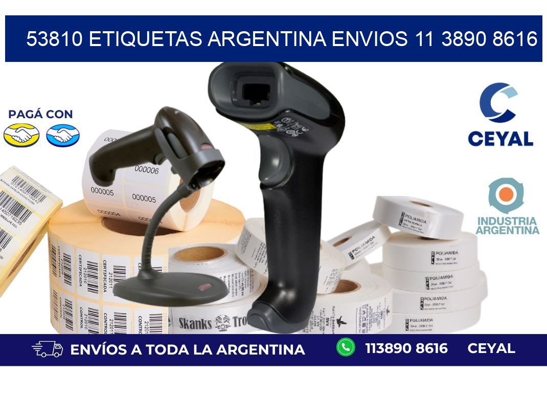 53810 ETIQUETAS ARGENTINA ENVIOS 11 3890 8616