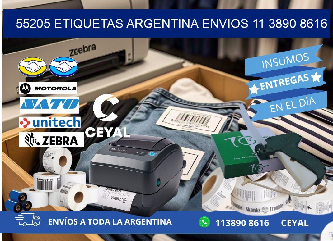 55205 ETIQUETAS ARGENTINA ENVIOS 11 3890 8616