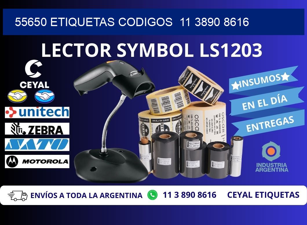 55650 ETIQUETAS CODIGOS  11 3890 8616