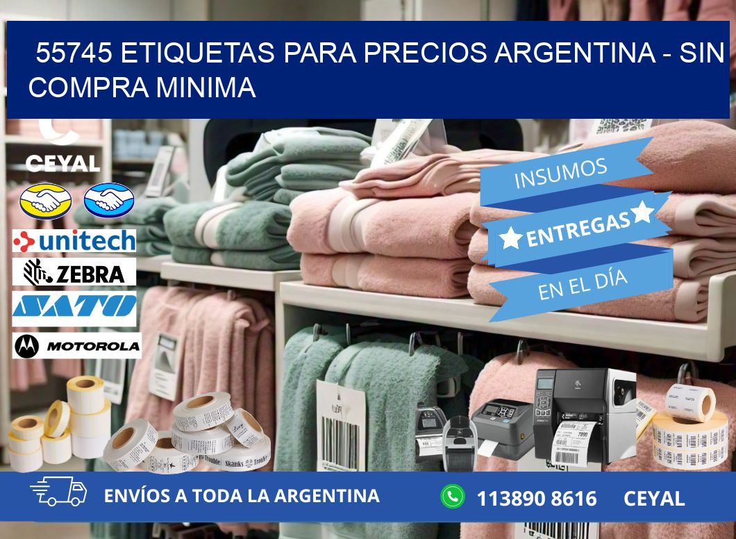 55745 ETIQUETAS PARA PRECIOS ARGENTINA – SIN COMPRA MINIMA