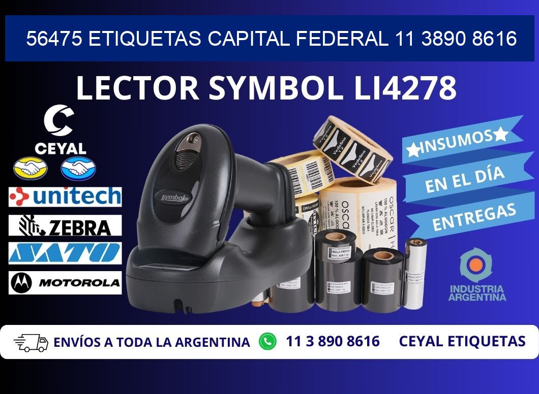 56475 ETIQUETAS CAPITAL FEDERAL 11 3890 8616