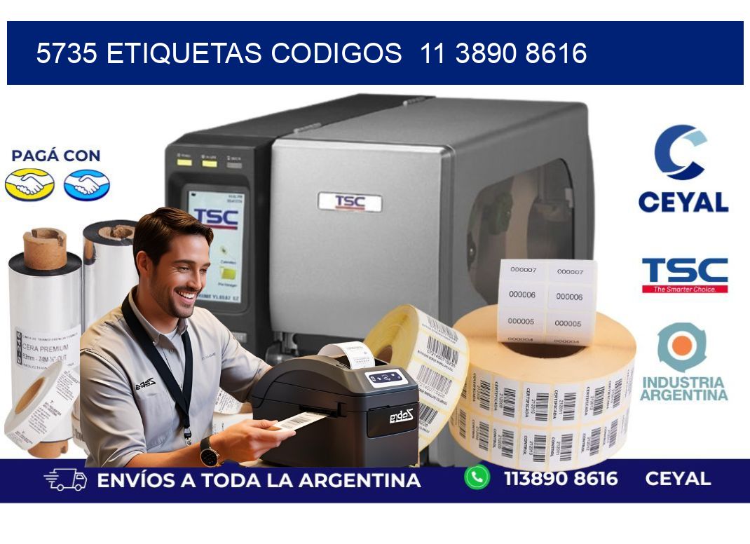 5735 ETIQUETAS CODIGOS  11 3890 8616