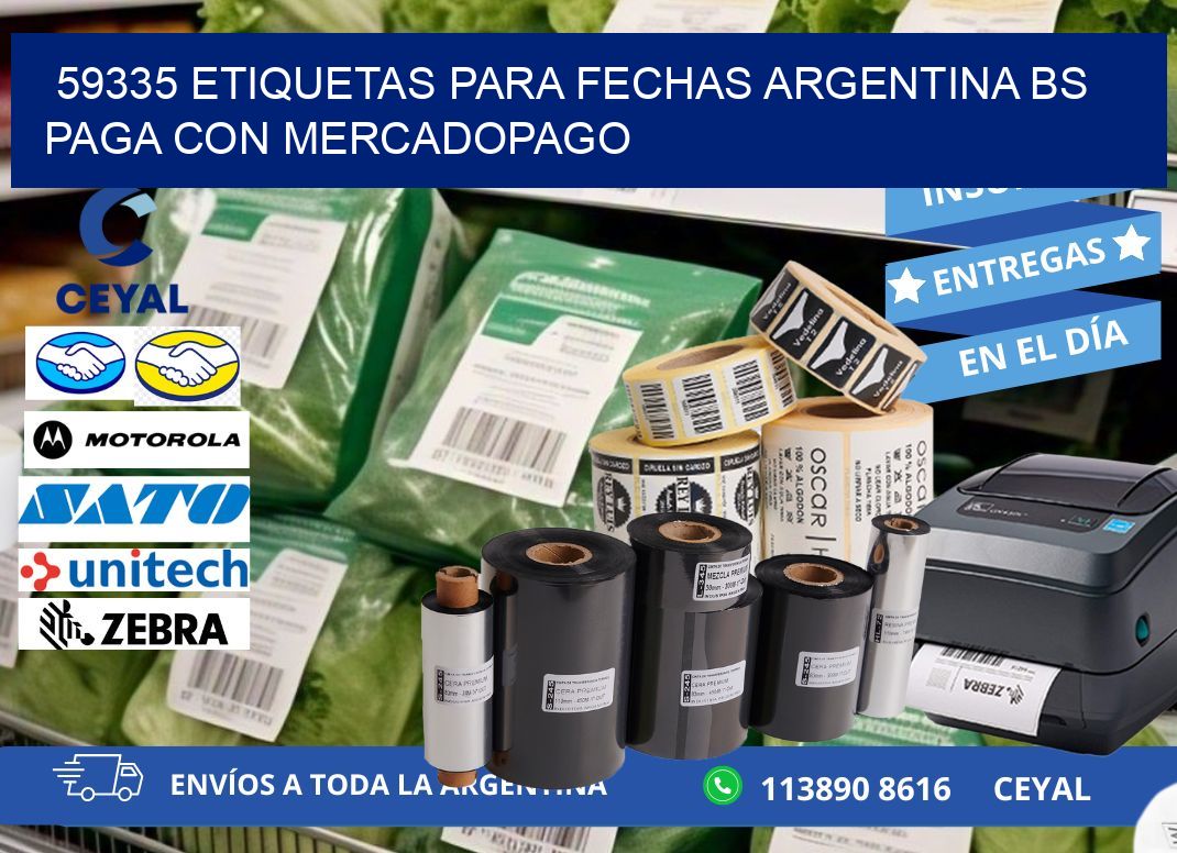 59335 ETIQUETAS PARA FECHAS ARGENTINA BS PAGA CON MERCADOPAGO