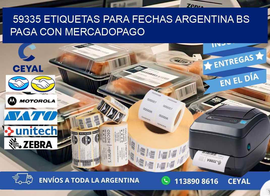 59335 ETIQUETAS PARA FECHAS ARGENTINA BS PAGA CON MERCADOPAGO