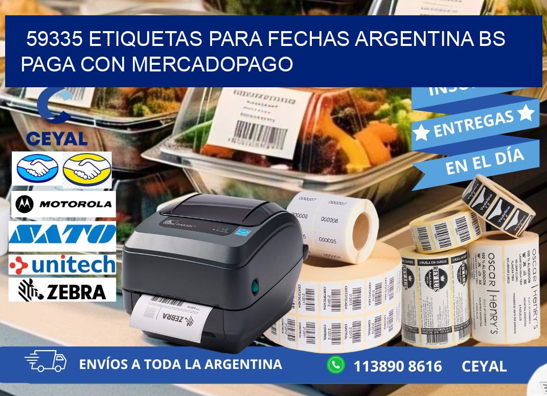 59335 ETIQUETAS PARA FECHAS ARGENTINA BS PAGA CON MERCADOPAGO